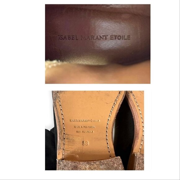 Isabelle Marant Etoile Suede Crisi boots. Size 38 EU, Black - Picture 8 of 11